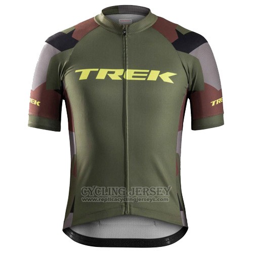 2016 Cycling Jersey Trek Bontrager Vede Militare Short Sleeve and Bib Short